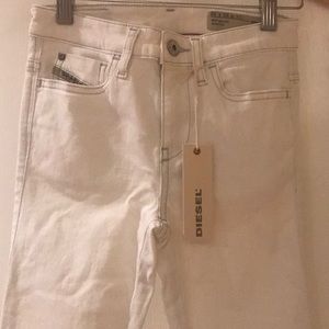 NWT Diesel White Denim Jeans